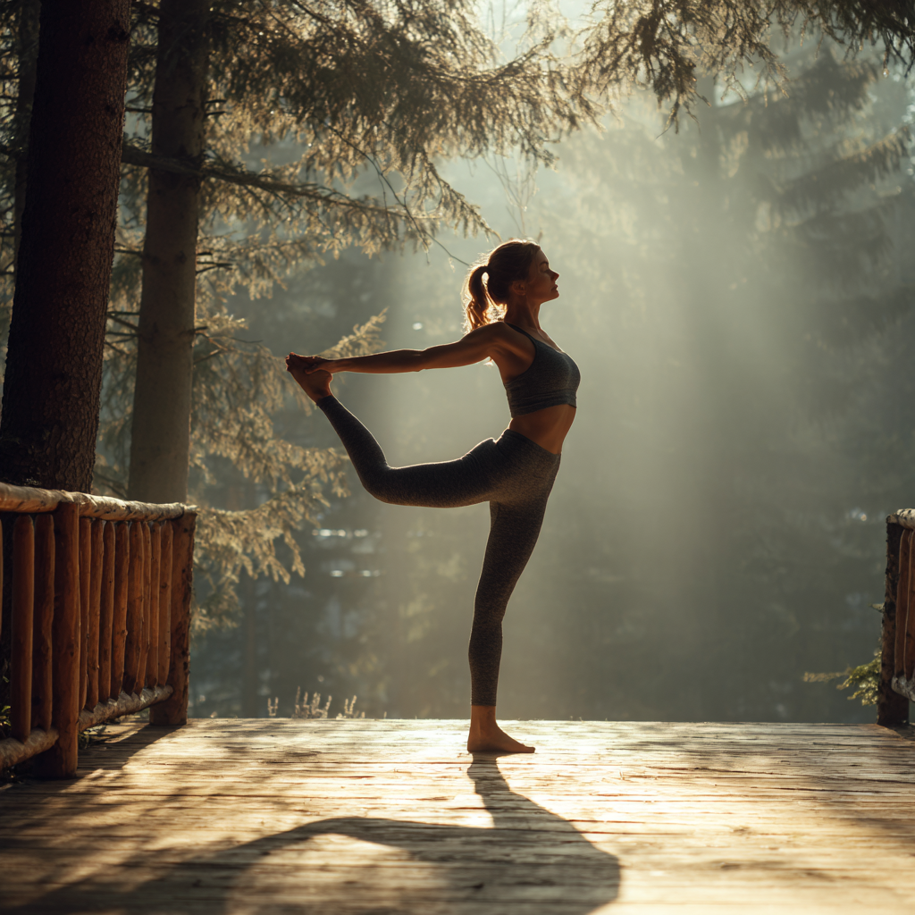 Інструктор йоги проводить заняття